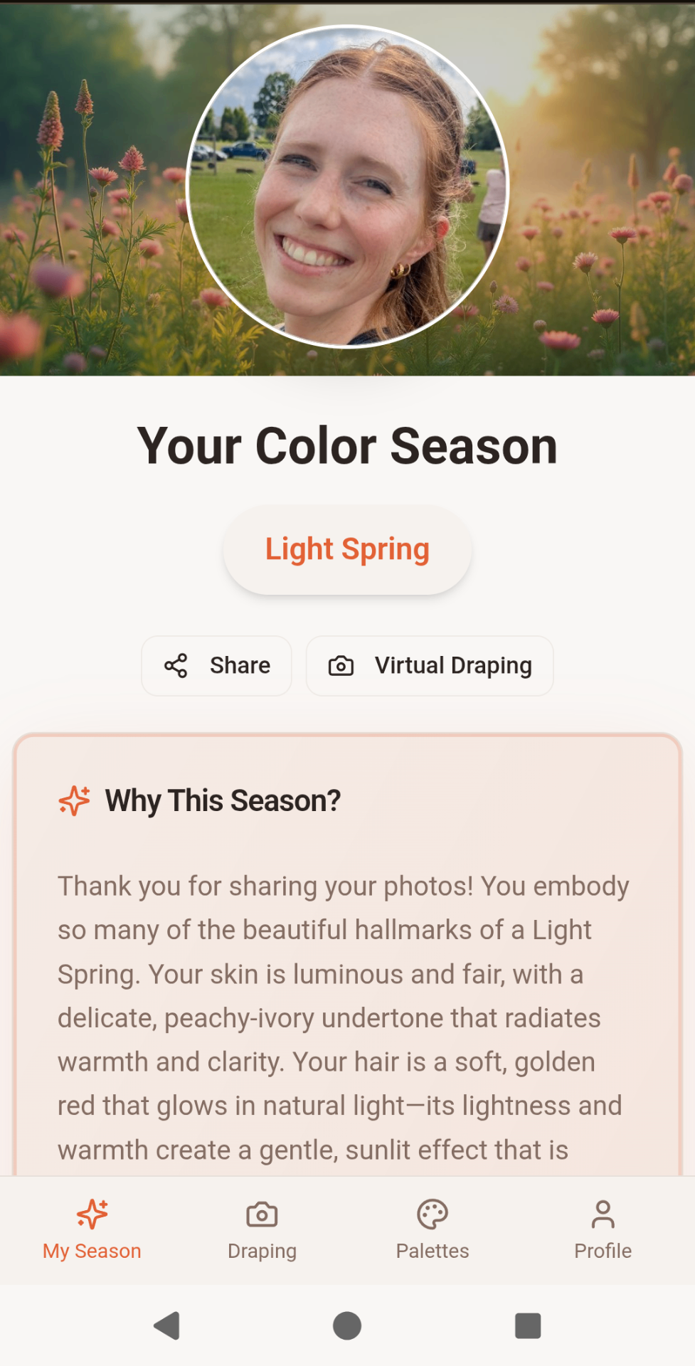 Accurate Color Analysis Screenshot